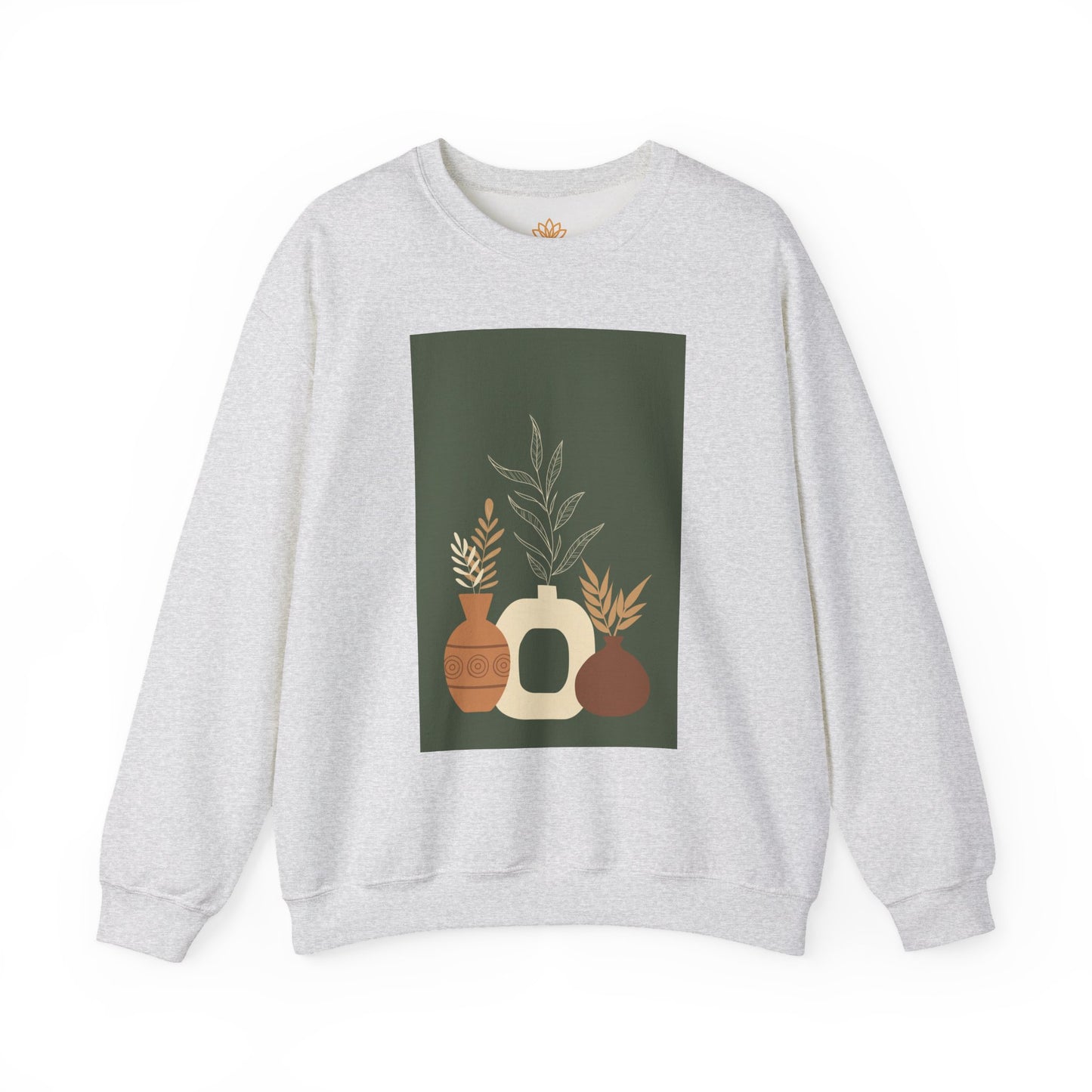 Fall-Inspired Botanical Crewneck Sweatshirt, Cozy Sweatshirt for Women, Warm Unisex Sweater, Autumn Gift,  Plant Lover Apparel