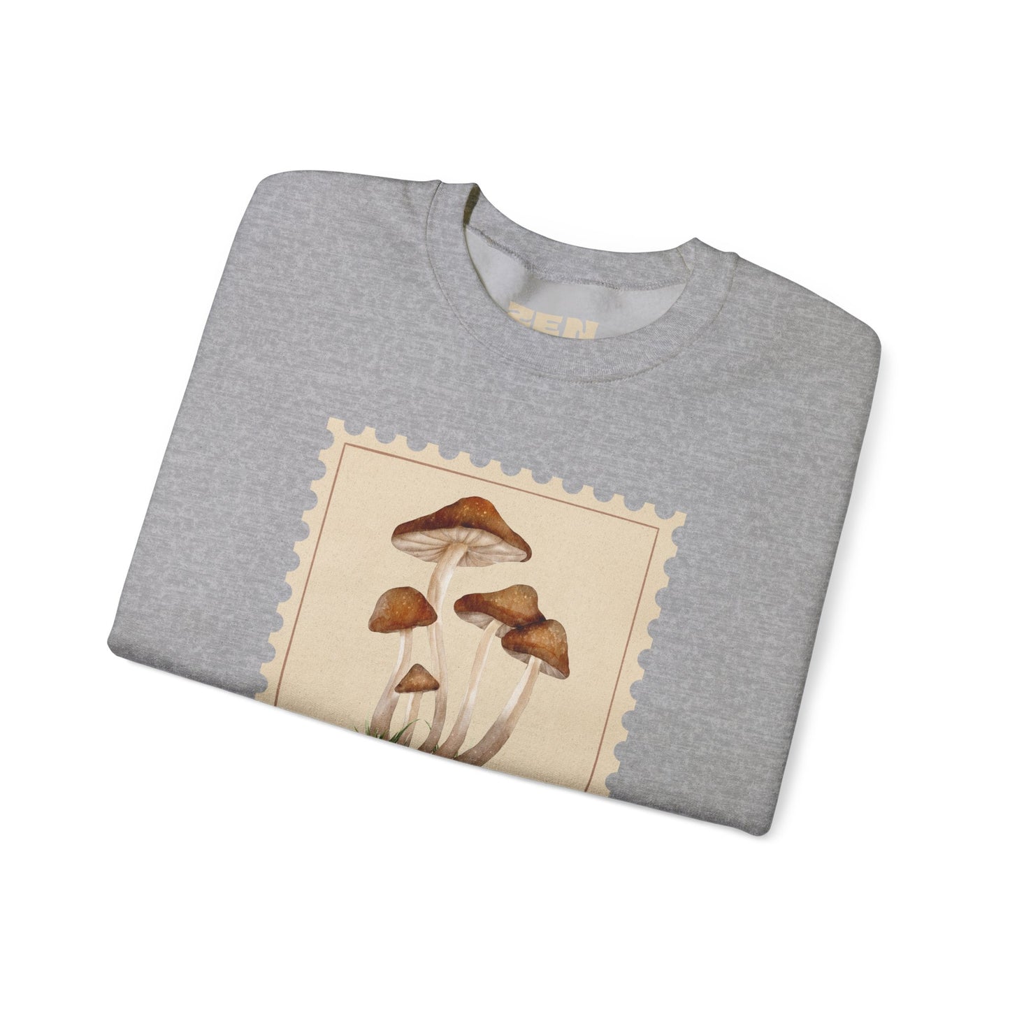Mushroom Vibes Unisex Crewneck Sweatshirt - Cozy Fashion, Nature Lover Gift, Fall Outfit, Eco-Friendly Style, Perfect for Autumn, Artsy Sweatshirts, Premium, Nature-inspired Crewnecks