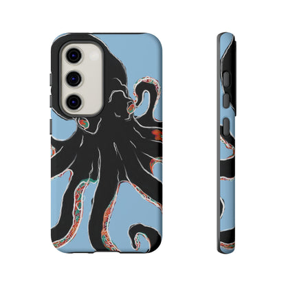 Octopus Tough Phone Case, Sea Creature Design, Ocean Lover Gift, Unique Phone Cover, Underwater Artwork