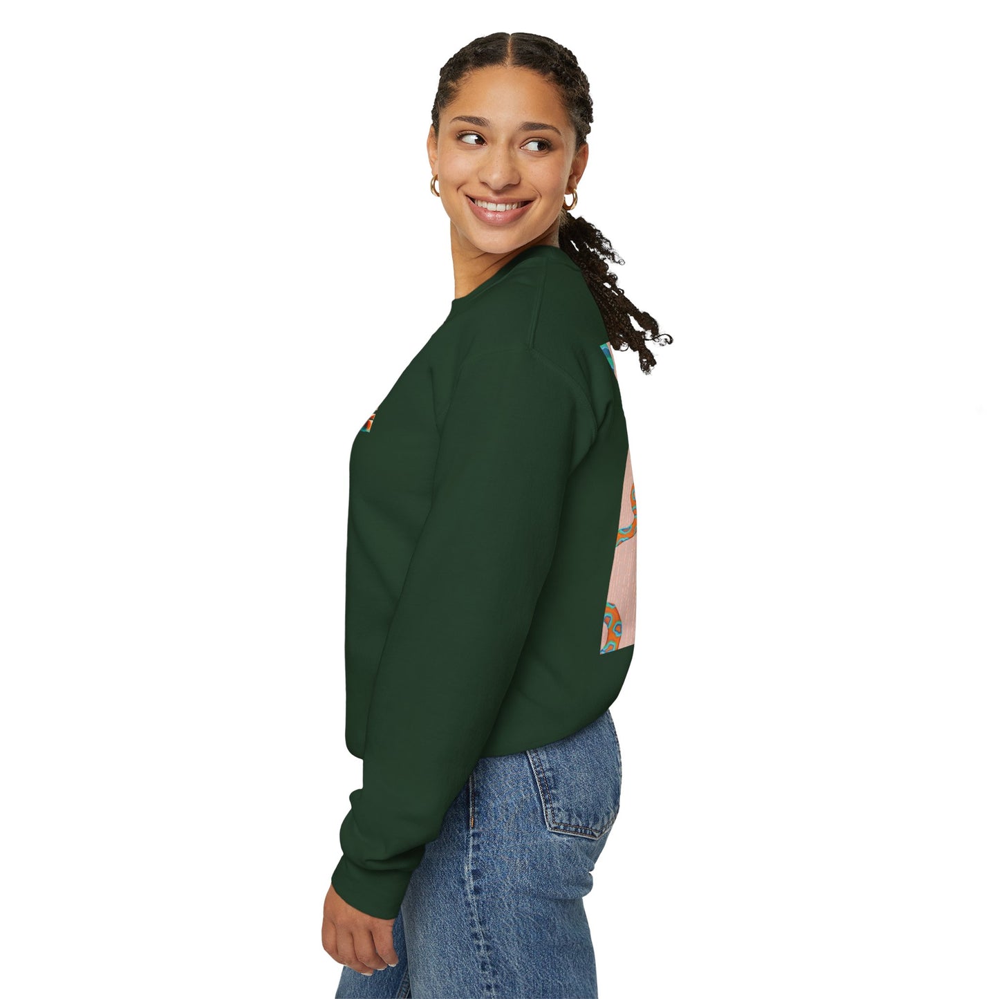 Funky Snake Unisex Crewneck Sweatshirt, Cozy Apparel, Unique Gift, Snake Art, Relaxed Style, Perfect for Casual Outings