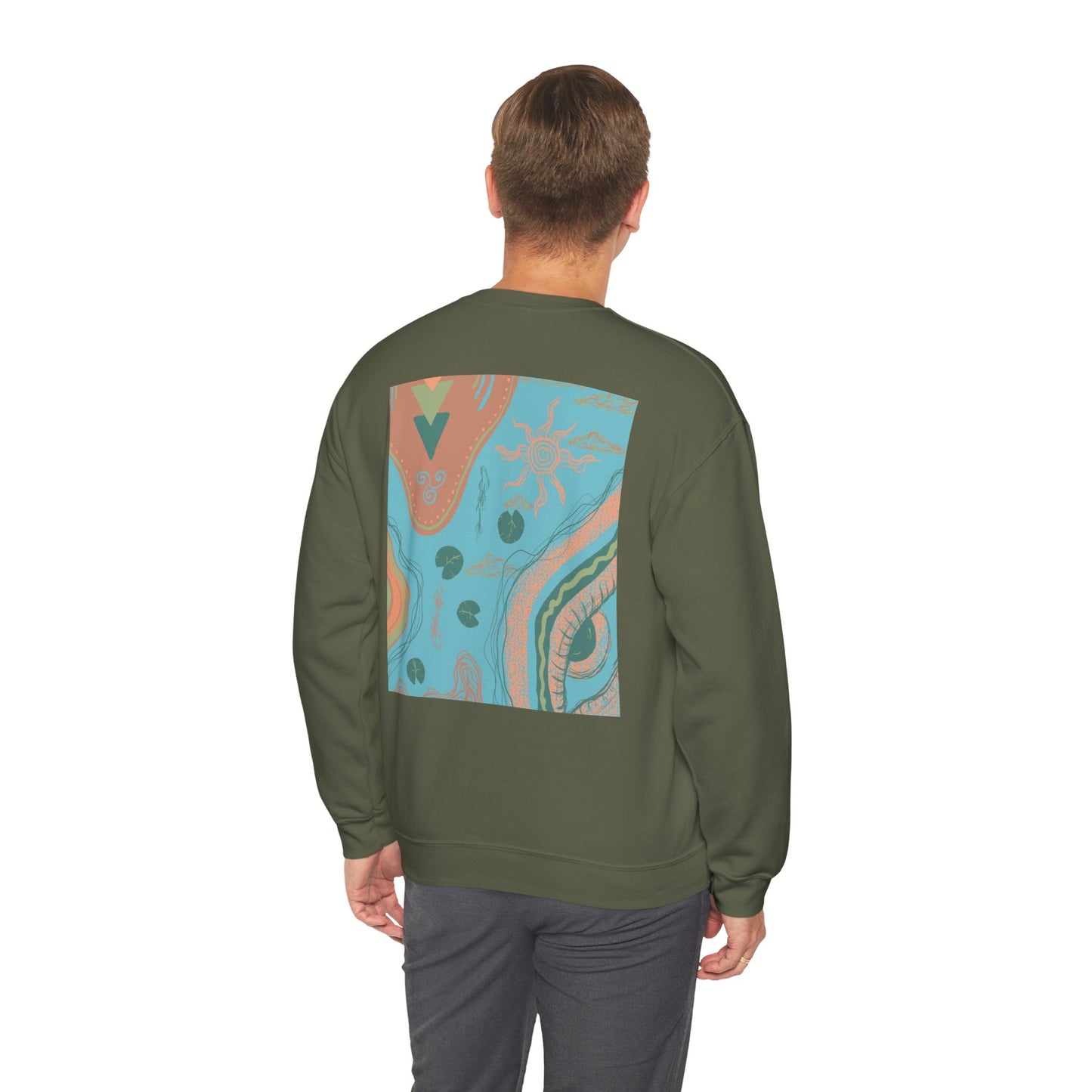 Bohemian Crewneck Sweatshirt, Cozy Sweatshirt for Art Lovers, Unique Graphic Apparel, Perfect Gift for Everyday Wear, Trendy Fashion Hoodie