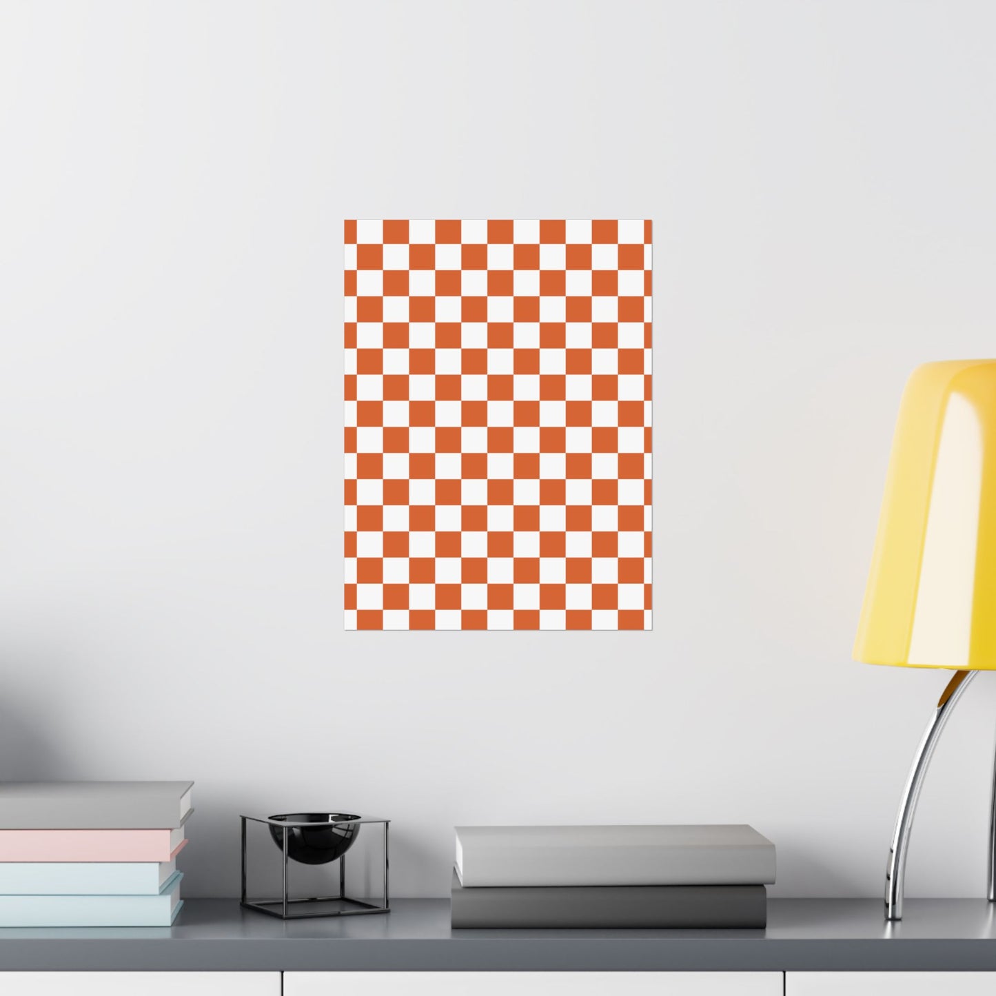 Chic Checkerboard Matte Vertical Posters | Modern Wall Art, Home Decor, Unique Gift, Interior Design, Wall Decoration