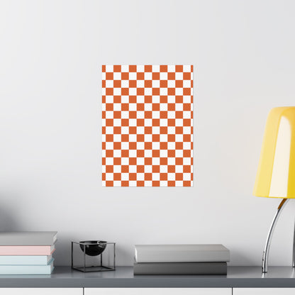 Chic Checkerboard Matte Vertical Posters | Modern Wall Art, Home Decor, Unique Gift, Interior Design, Wall Decoration