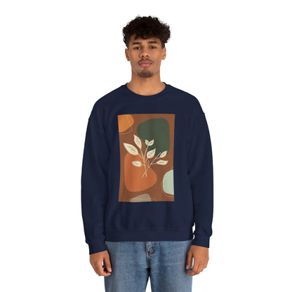 Botanical Print Crewneck Sweatshirt | Cozy Unisex Sweatshirt, Fall Fashion, Casual Wear, Gift for Her, Botanical Art