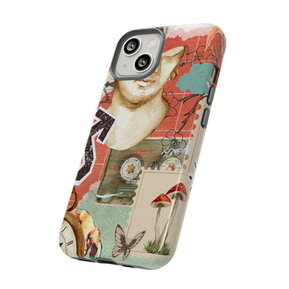 Artistic iPhone Case, Tough Cases with Vintage Design, Unique Phone Cover, Gift for Art Lovers, Protective Case for All Occasions, Vintage Collage Art