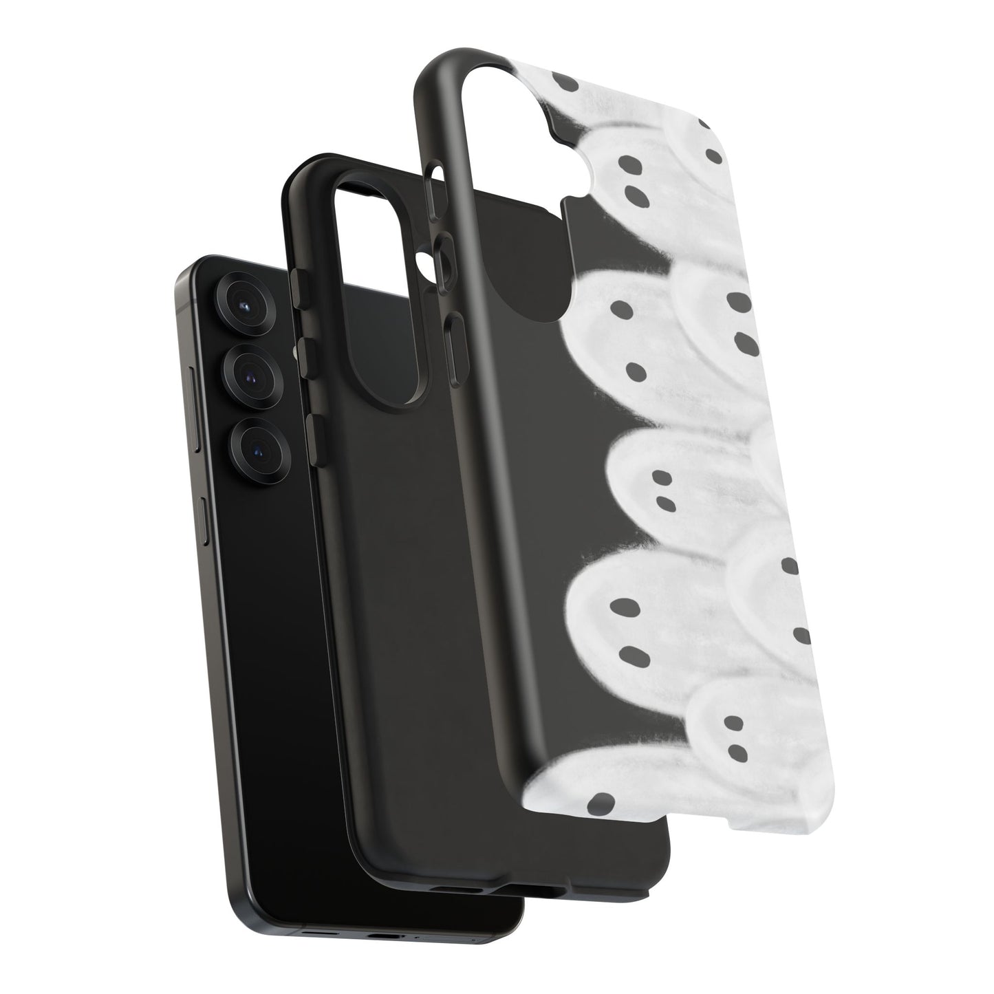 Painted Ghosts Phone Case | Ghostly Tough Phone Case for Spooky Style, Halloween Gift, Phone Cover, Ghost Theme, Unique Accessory, Spooky Season, Viral Painted Ghosts Inspired Design