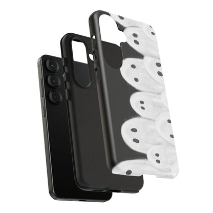 Painted Ghosts Phone Case | Ghostly Tough Phone Case for Spooky Style, Halloween Gift, Phone Cover, Ghost Theme, Unique Accessory, Spooky Season, Viral Painted Ghosts Inspired Design