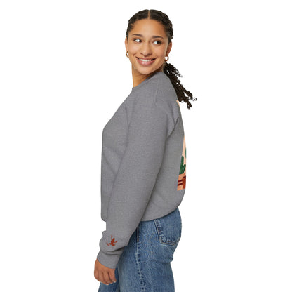 Cactus Art Crewneck Sweatshirt - Cozy unisex pullover, perfect for plant lovers, everyday wear, gifts for him/her, and casual outings