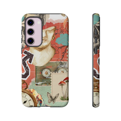 Artistic iPhone Case, Tough Cases with Vintage Design, Unique Phone Cover, Gift for Art Lovers, Protective Case for All Occasions, Vintage Collage Art