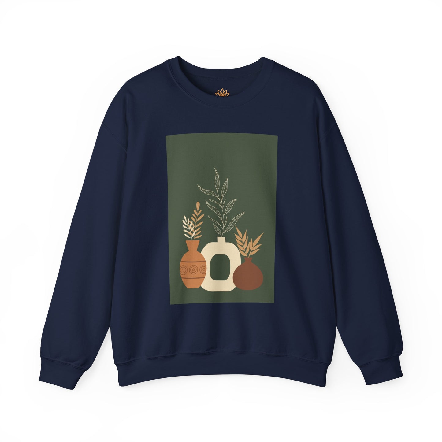 Fall-Inspired Botanical Crewneck Sweatshirt, Cozy Sweatshirt for Women, Warm Unisex Sweater, Autumn Gift,  Plant Lover Apparel