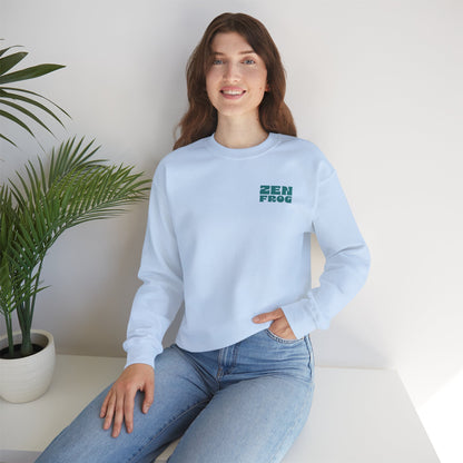 Zen Frog Crewneck Sweatshirt - Relaxed Vibe, Unisex Sweatshirt, Perfect for Cozy Days, Gift for Meditation Lovers, Casual Fashion