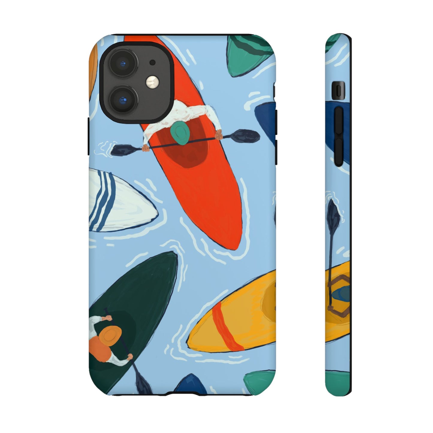Kayak Phone Case - Tough Cases for Outdoor Enthusiasts, Birthday Gifts, Adventure Gear, Kayaking Accessories, Nature Lover Decor, Artsy Phone Cases