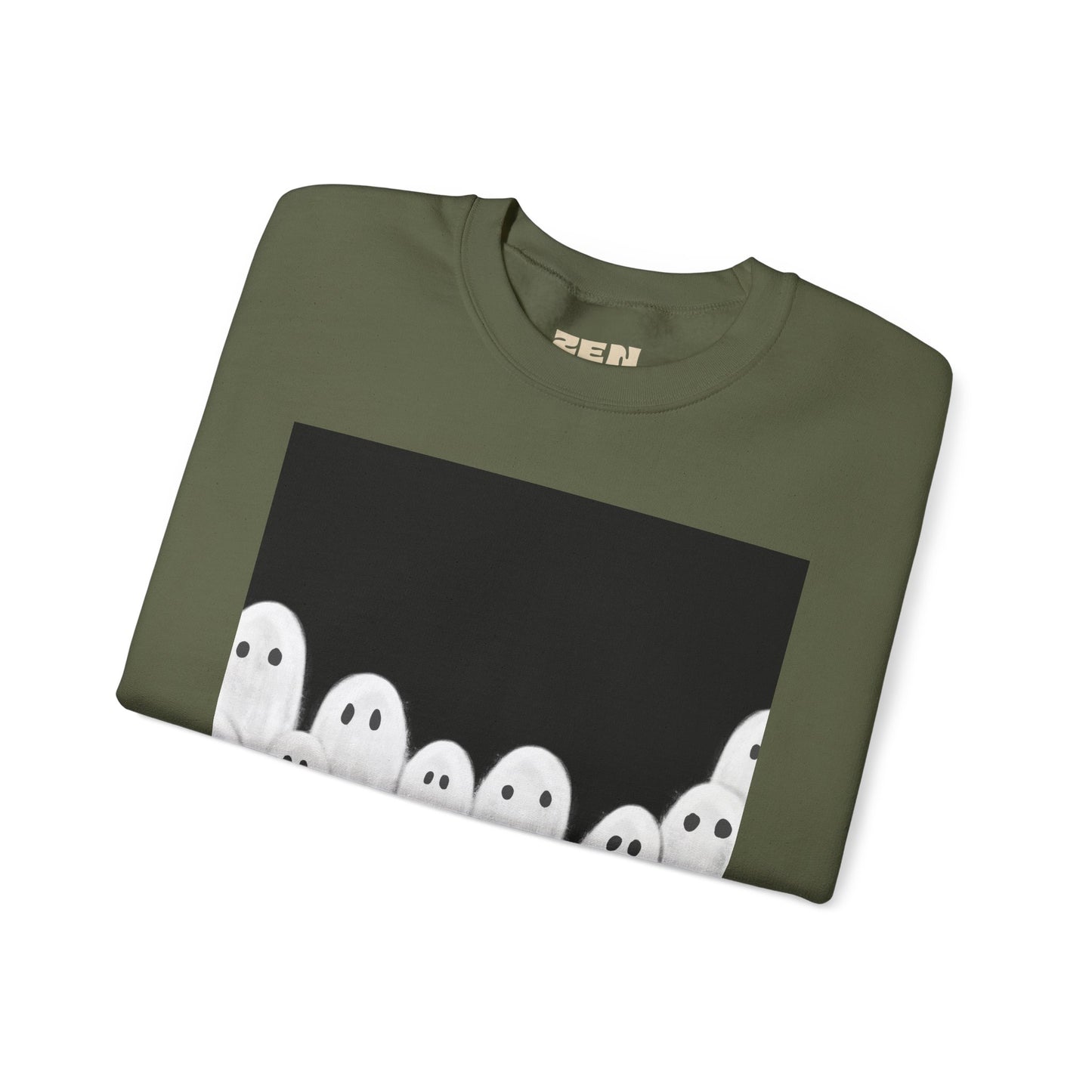 Painted Ghosts Crewneck | Cozy Sweatshirt, Perfect for Halloween, Fall, and Spooky Season
