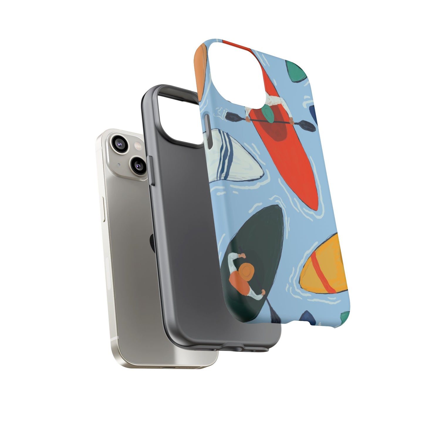 Kayak Phone Case - Tough Cases for Outdoor Enthusiasts, Birthday Gifts, Adventure Gear, Kayaking Accessories, Nature Lover Decor, Artsy Phone Cases