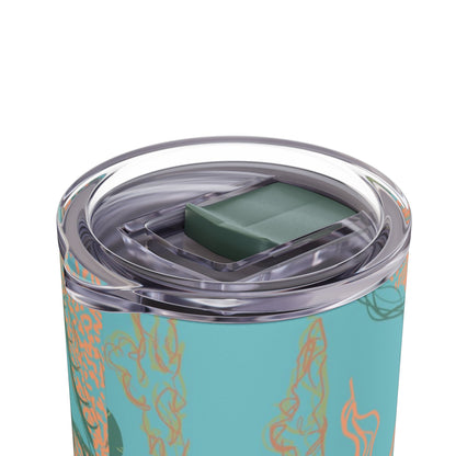 Vibrant Skinny Tumbler, Colorful Drinkware, Reusable Travel Mug, Eco-friendly Gift, Summer Hydration Cup, Stylish Beverage Container