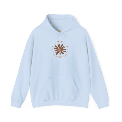 Chic Flower Design Unisex Hoodie, Cozy Sweatshirt, Trendy Gift for Her, Fall Fashion, Casual Comfort Wear