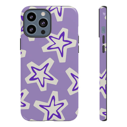 Starry Pattern Phone Case, Cute Star Design, Tough Phone Cover, Gifts for Her, Stylish Phone Accessory