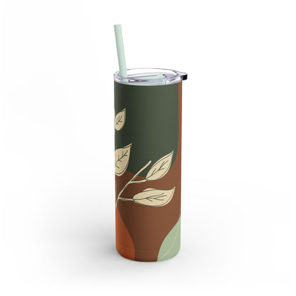 Autumn Leaves Tumbler, Fall Travel Mug, Eco-Friendly Drinkware, Perfect for Gifts, Seasonal Decor, 20oz Skinny Cup