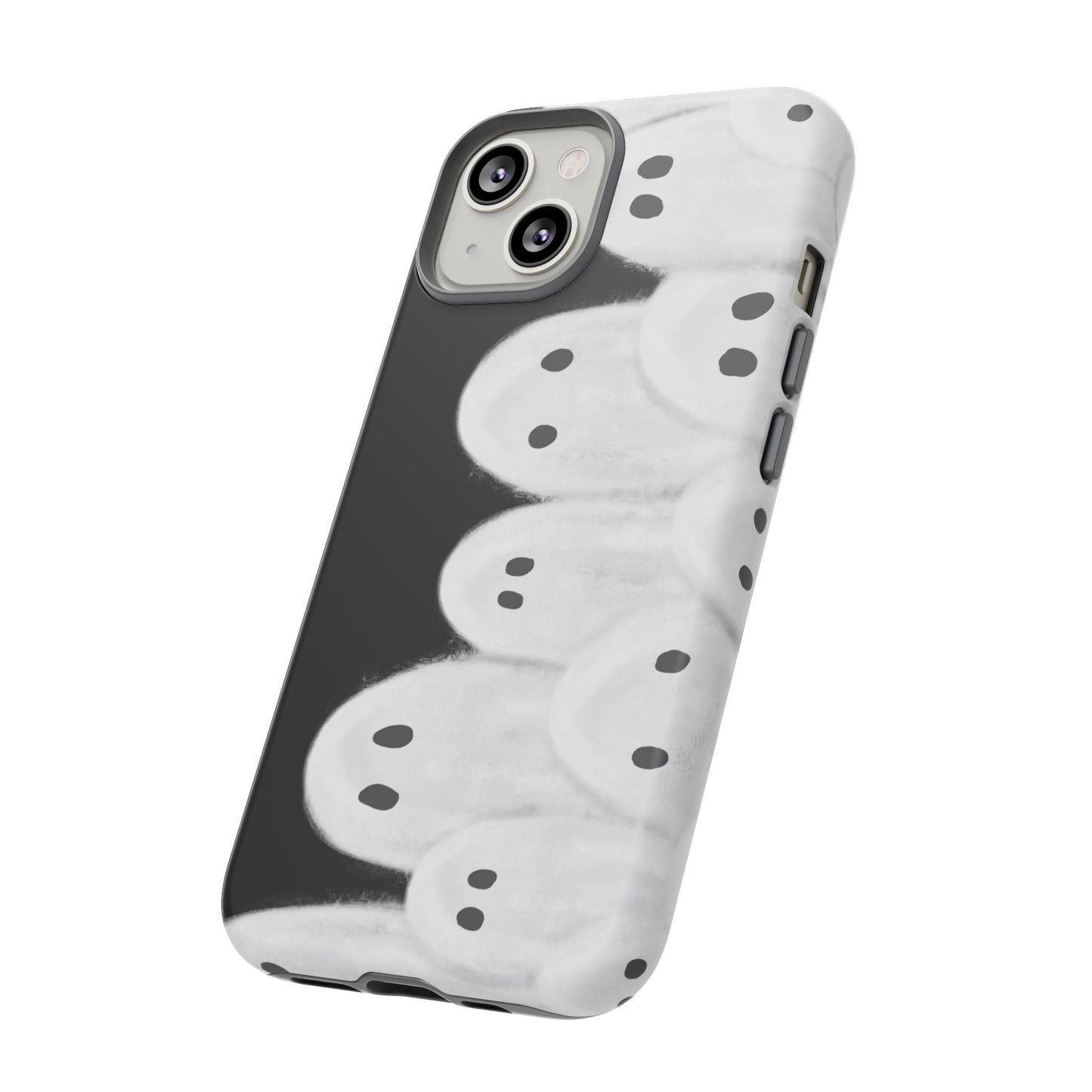 Painted Ghosts Phone Case | Ghostly Tough Phone Case for Spooky Style, Halloween Gift, Phone Cover, Ghost Theme, Unique Accessory, Spooky Season, Viral Painted Ghosts Inspired Design