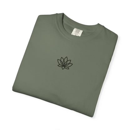 Lotus Bloom Unisex T-shirt, Soft Cotton Tee, Spiritual Gift, Meditation Wear, Casual Daily Outfit, Nature Lover Apparel