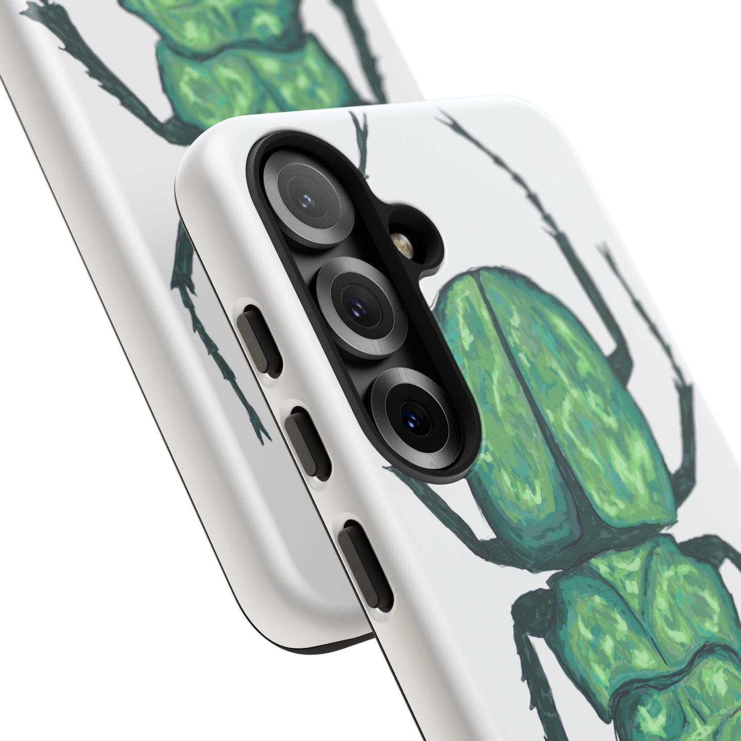 Green Beetle Phone Case - Tough Cases, Insect Lover Gift, Nature Lover Accessory, Unique Phone Cover, Eco-Friendly Design
