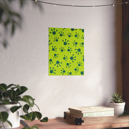 Colorful Frog Splash Vertical Posters, Whimsical Home Decor, Kids Room Art, Nursery Wall Art, Eco-Friendly Prints