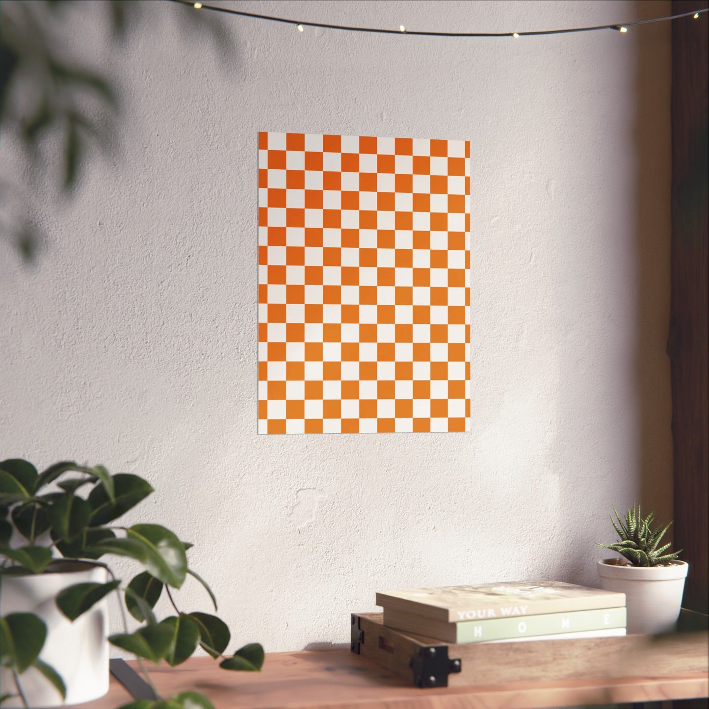 Matte Vertical Checkered Posters, Home Decor, Wall Art, Room Decor, Gift for Her, Modern Aesthetic, Art Print