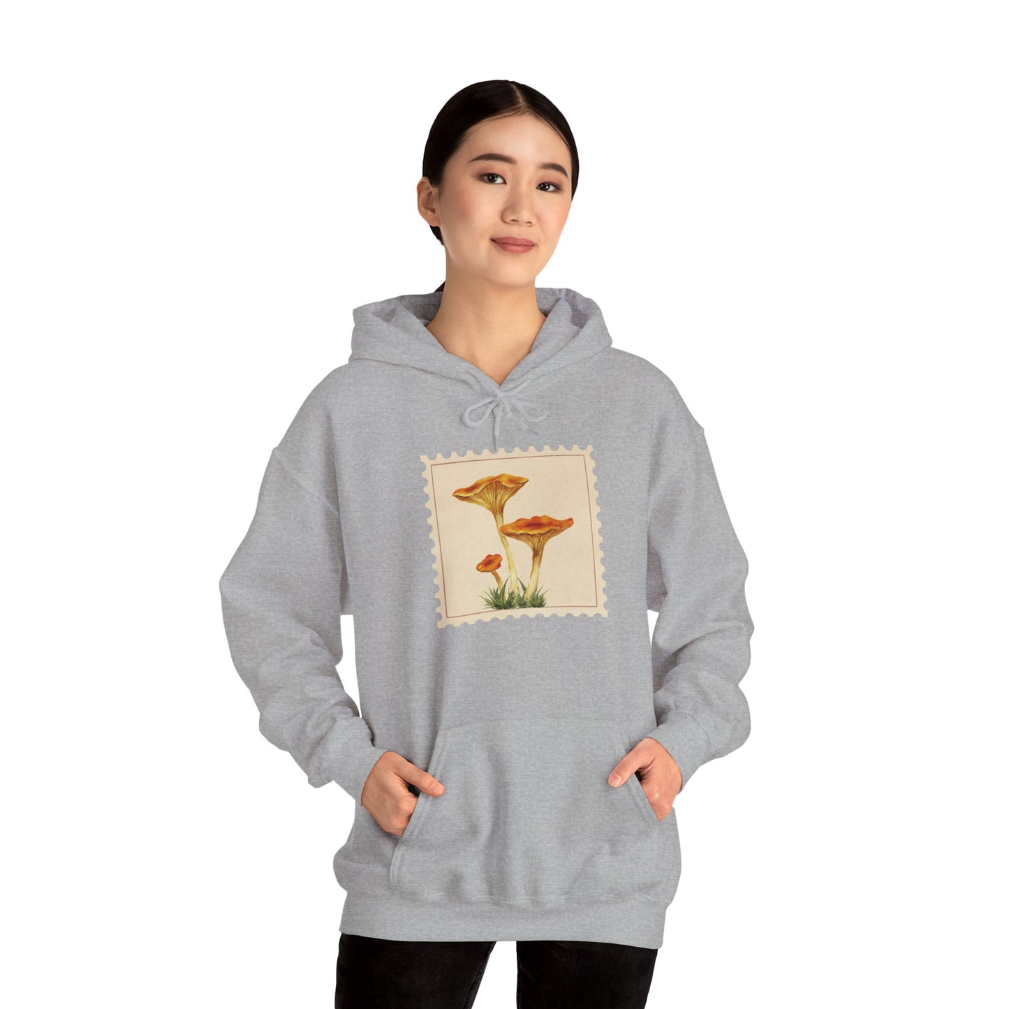 Botanical Print Hoodie, Cozy Sweatshirt, Nature Lover Gift, Comfortable Casual Wear, Fall Fashion, Unisex Hoodie, Comfy Mushroom Hoodie, Nature Vibes, Perfect for Fall