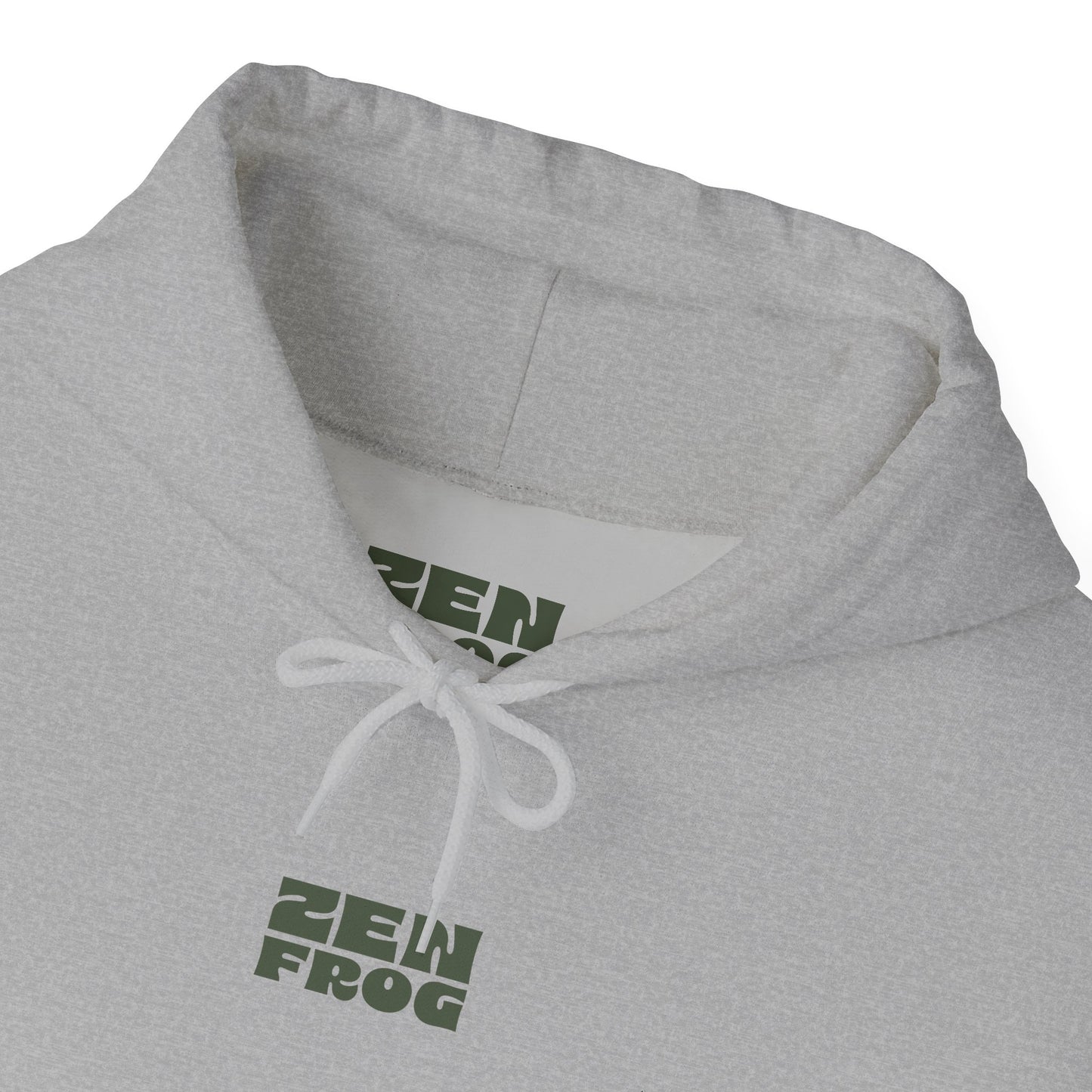Zen Frog Unisex Hoodie | Relaxed Fashion, Cozy Sweatshirt, Unique Gift, Chill Vibes, Spring and Summer Style