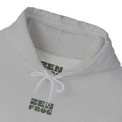 Zen Frog Unisex Hoodie | Relaxed Fashion, Cozy Sweatshirt, Unique Gift, Chill Vibes, Spring and Summer Style