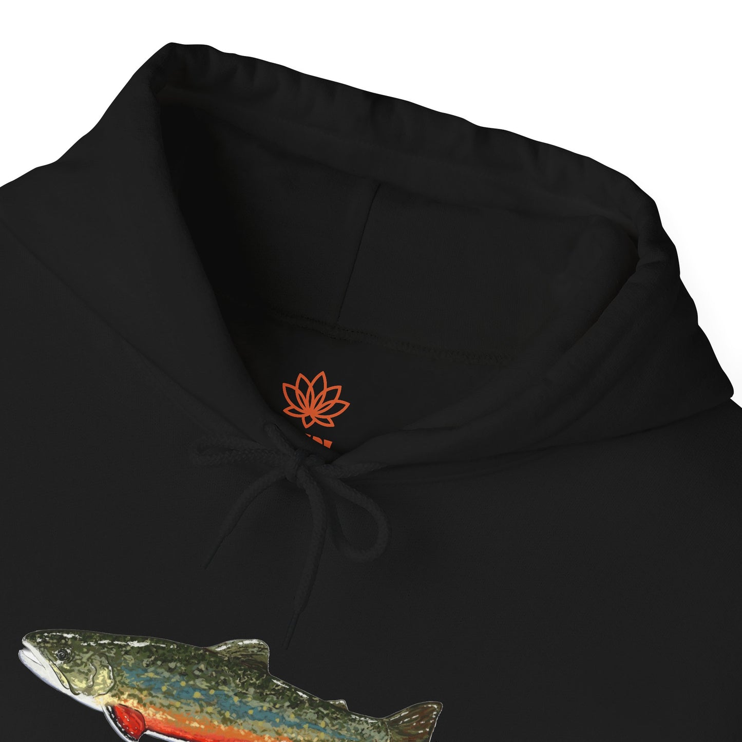 Trout Design Heavy Blend Hoodie, Fishing Gift, Outdoor Apparel, Comfortable Sweatshirt, Unisex Hoodie, Casual Fishing Wear