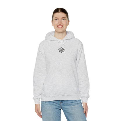 Lotus Flower Unisex Hoodie: Cozy Sweatshirt, Gift for Yoga Lovers, Meditation Apparel, Casual Streetwear, Nature-Inspired Wear, Artsy Collage, Cool Crewnecks