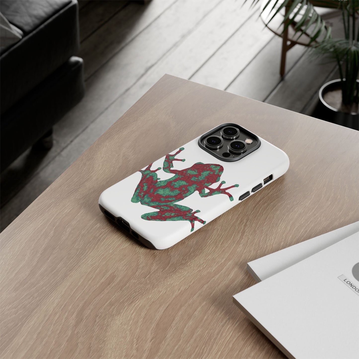 Frog Phone Case, Tough Cases, Eco-Friendly Phone Accessories, Unique Gifts for Nature Lovers, Cute Frog Design