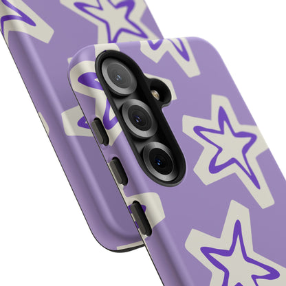 Starry Pattern Phone Case, Cute Star Design, Tough Phone Cover, Gifts for Her, Stylish Phone Accessory