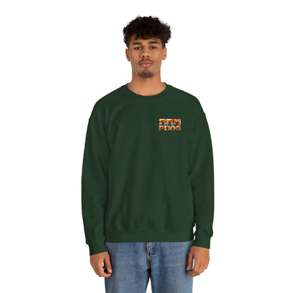 Funky Fish Crewneck Sweatshirt - Zen Frog Cozy & Calm Vibes for All, Perfect Gift for Nature Lovers, Relaxation, and Casual Wear