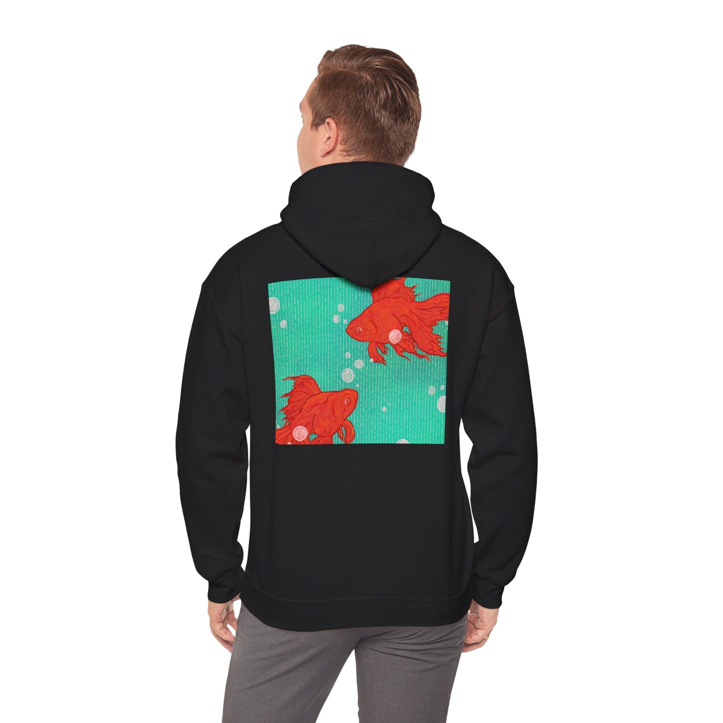Colorful Goldfish Hoodie, Unisex Sweatshirt, Cozy Everyday Wear, Perfect for Gifts, Fun Fashion for Animal Lovers, Vibrant Pullover