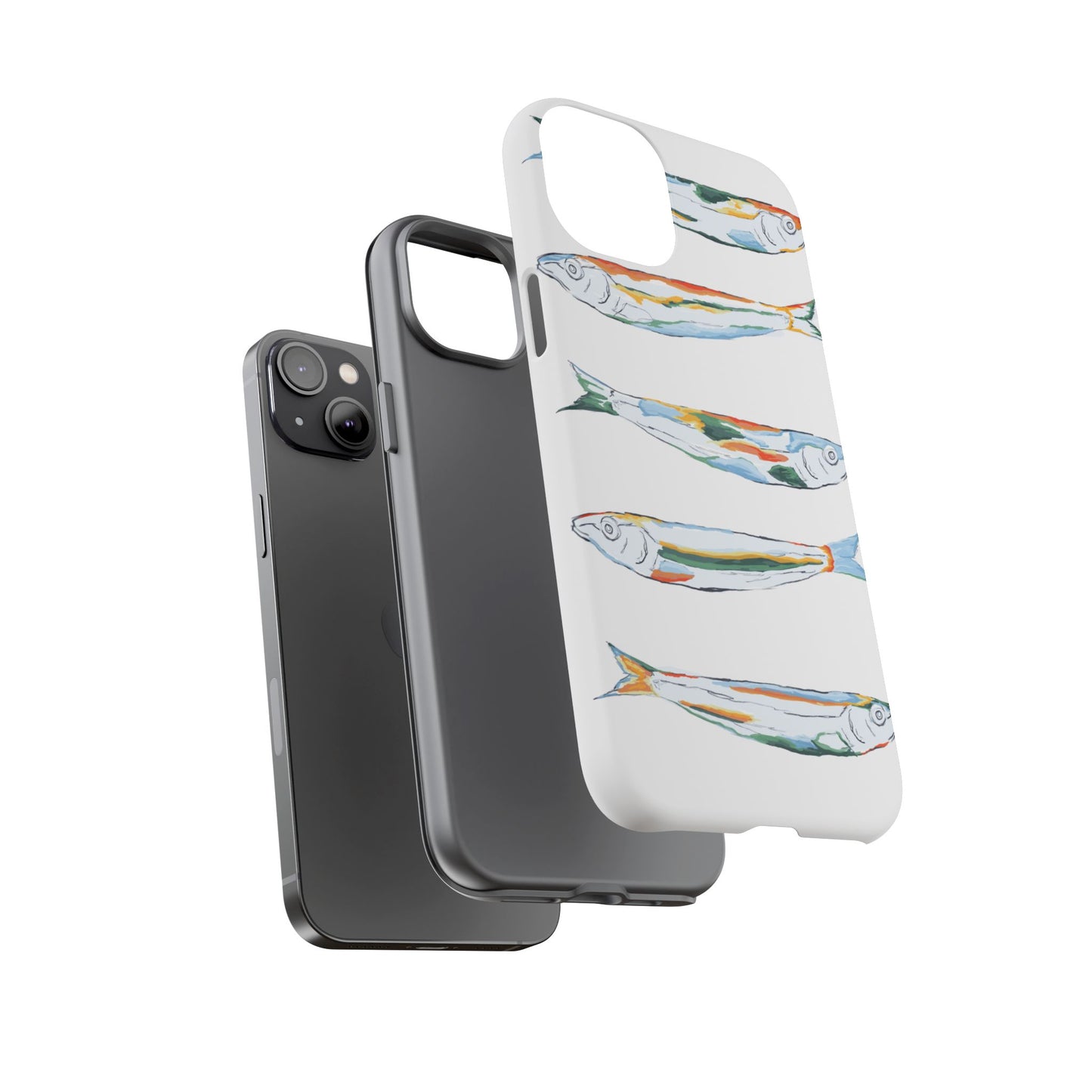 Tough Cases – Artistic Fish Design Phone Case, Unique Gift for Aquatic Lovers, Perfect for Birthdays, Holidays, and Everyday Use, Quirky Cases, Fun Phone Cases