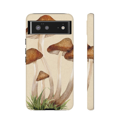 Mushroom Phone Case - Nature Lover, Eco-Friendly Gift, Cute Cell Phone Cover, Aesthetic Tech Accessory, Unique Fall Decor, Artsy Phone Cases, Cute, Gift for Her, Nature-inspired Designs, Durable Cases