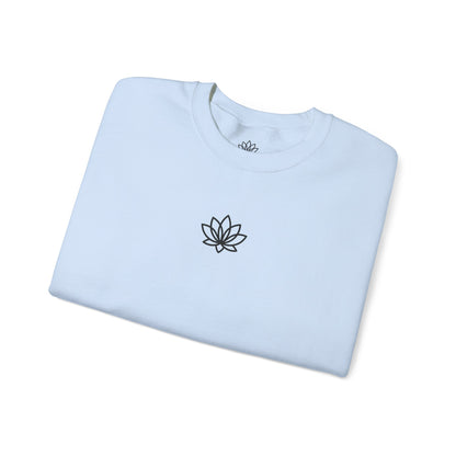 Lotus Flower Unisex Crewneck Sweatshirt, Cozy Sweatshirt, Flower Sweatshirt, Gift for Her, Casual Wear, Spring Fashion