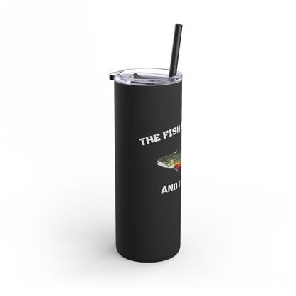 Fishing Lover's 20oz Tumbler - Perfect for Outdoors, Travel, Gifts, Father's Day, Camping, and More!