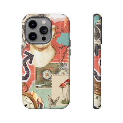 Artistic iPhone Case, Tough Cases with Vintage Design, Unique Phone Cover, Gift for Art Lovers, Protective Case for All Occasions, Vintage Collage Art