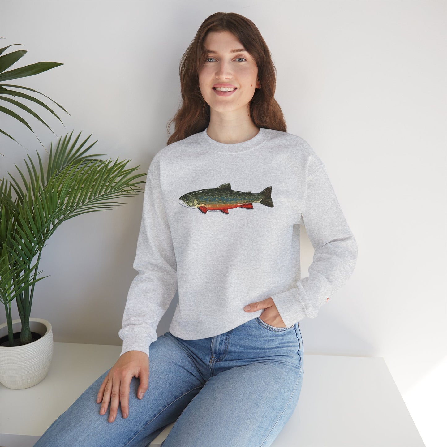 Fishing Vibes Crewneck Sweatshirt | Perfect for Outdoor Lovers, Fishing Gifts, Casual Wear, Eco-Friendly Apparel