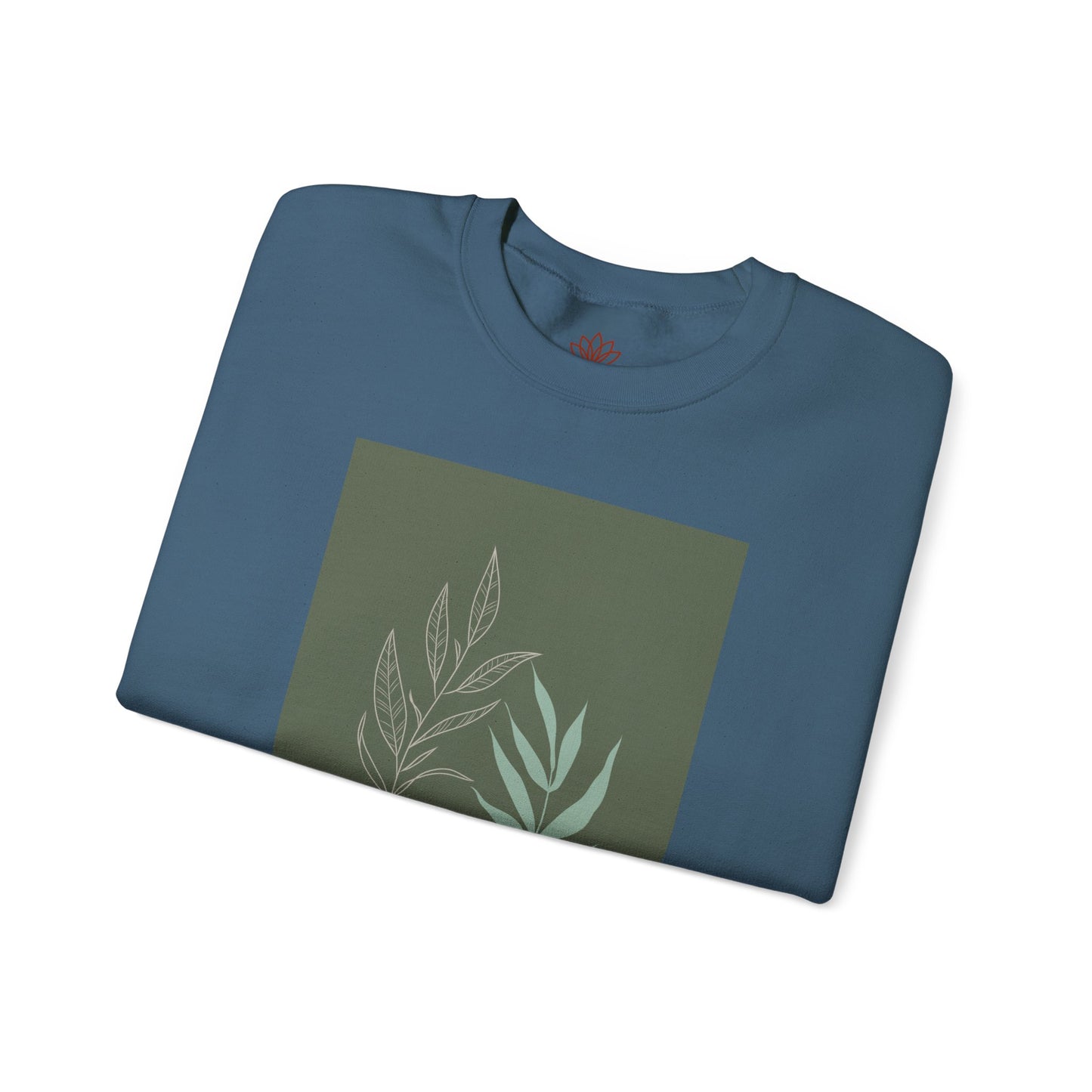 Botanical Minimalist Crewneck Sweatshirt, Cozy Unisex Pullover, Nature-Inspired Gift, Fall Fashion, Comfortable Layering Piece