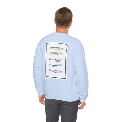 Funky Fish Crewneck Sweatshirt - Zen Frog Cozy & Calm Vibes for All, Perfect Gift for Nature Lovers, Relaxation, and Casual Wear