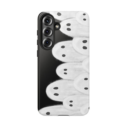 Painted Ghosts Phone Case | Ghostly Tough Phone Case for Spooky Style, Halloween Gift, Phone Cover, Ghost Theme, Unique Accessory, Spooky Season, Viral Painted Ghosts Inspired Design