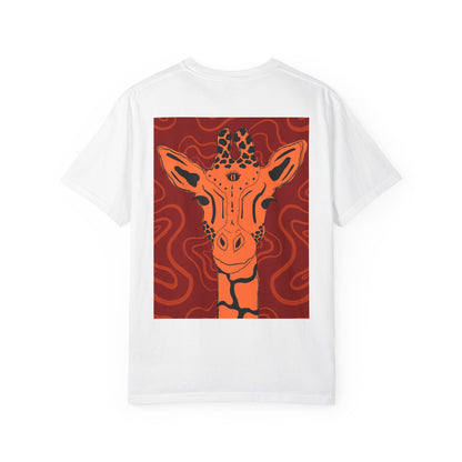 Vibrant Giraffe Graphic Tee, Unisex T-shirt, Gift for Animal Lovers, Casual Wear, Nature-Themed Apparel, Unique Graphic Shirt