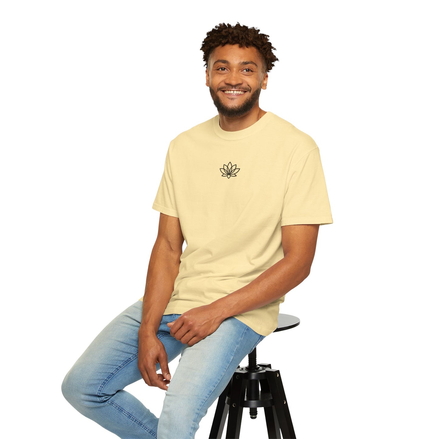 Lotus Bloom Unisex T-shirt, Soft Cotton Tee, Spiritual Gift, Meditation Wear, Casual Daily Outfit, Nature Lover Apparel