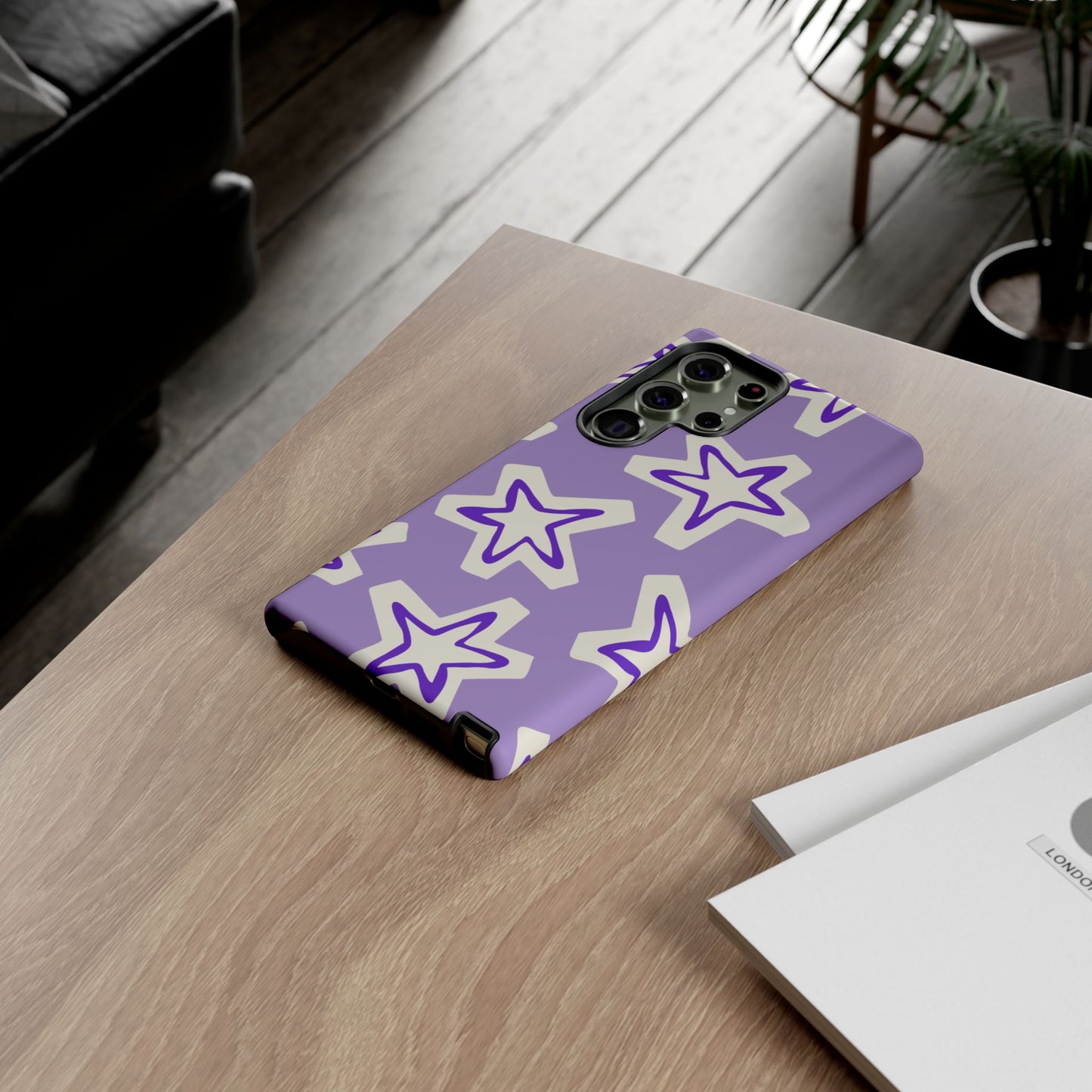 Starry Pattern Phone Case, Cute Star Design, Tough Phone Cover, Gifts for Her, Stylish Phone Accessory