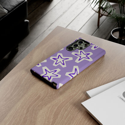 Starry Pattern Phone Case, Cute Star Design, Tough Phone Cover, Gifts for Her, Stylish Phone Accessory