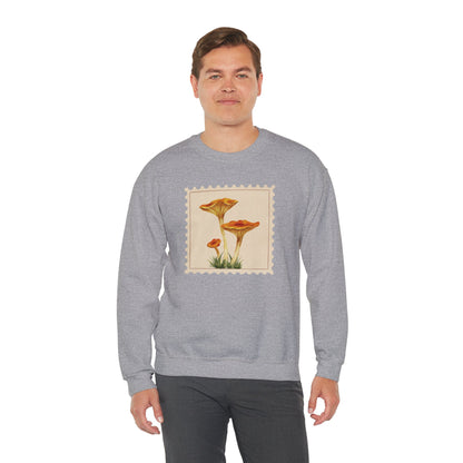 Vintage Floral Crewneck Sweatshirt, Cozy Fall Wear, Unisex Gift, Mushroom Art Apparel, Nature Lover Outfit, Comfy Mushroom Crewneck, Vintage Style